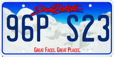 SD license plate 96PS23