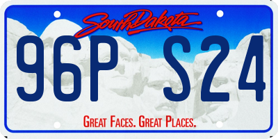 SD license plate 96PS24