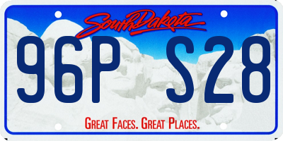 SD license plate 96PS28