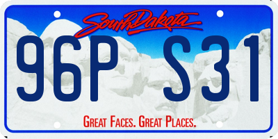 SD license plate 96PS31