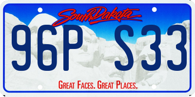 SD license plate 96PS33