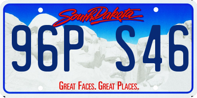 SD license plate 96PS46