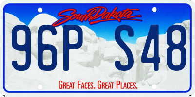 SD license plate 96PS48