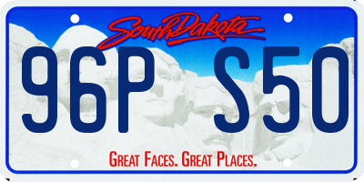 SD license plate 96PS50