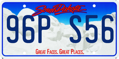 SD license plate 96PS56