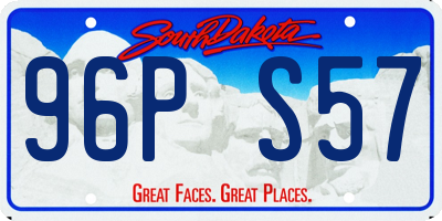 SD license plate 96PS57