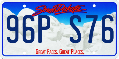 SD license plate 96PS76