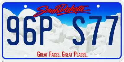 SD license plate 96PS77