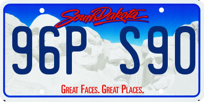 SD license plate 96PS90