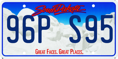 SD license plate 96PS95