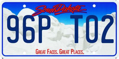 SD license plate 96PT02