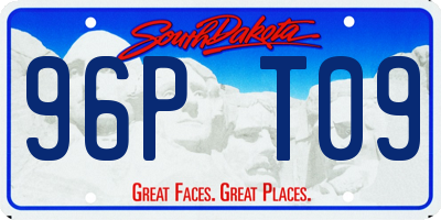 SD license plate 96PT09