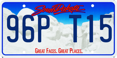 SD license plate 96PT15