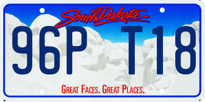SD license plate 96PT18