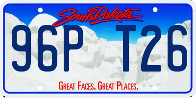 SD license plate 96PT26