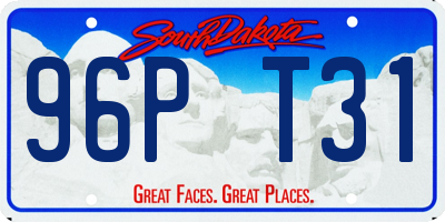 SD license plate 96PT31