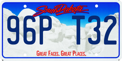 SD license plate 96PT32