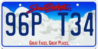 SD license plate 96PT34