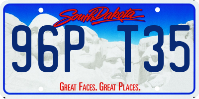 SD license plate 96PT35