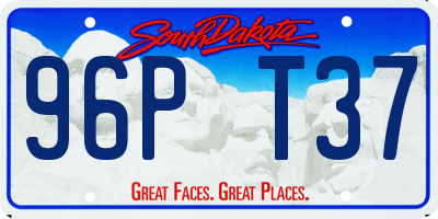 SD license plate 96PT37