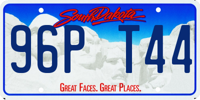 SD license plate 96PT44