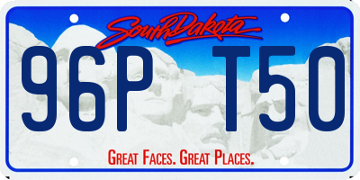 SD license plate 96PT50