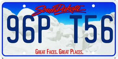 SD license plate 96PT56