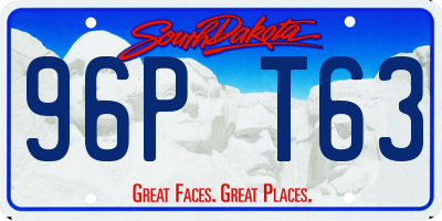 SD license plate 96PT63