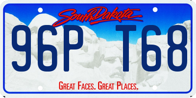 SD license plate 96PT68