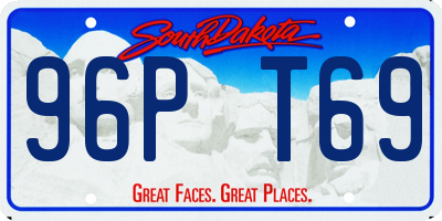 SD license plate 96PT69