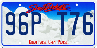 SD license plate 96PT76