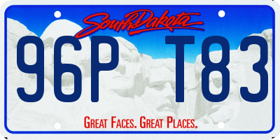 SD license plate 96PT83