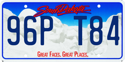 SD license plate 96PT84