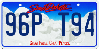 SD license plate 96PT94