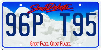 SD license plate 96PT95