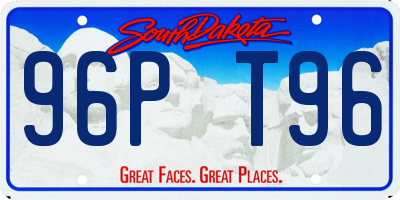 SD license plate 96PT96