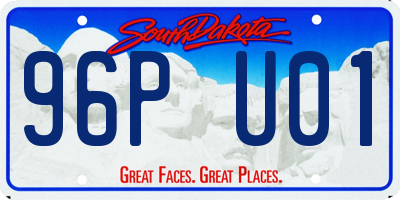 SD license plate 96PU01