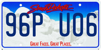 SD license plate 96PU06