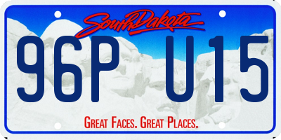 SD license plate 96PU15