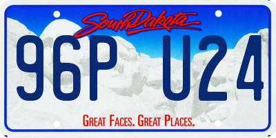 SD license plate 96PU24
