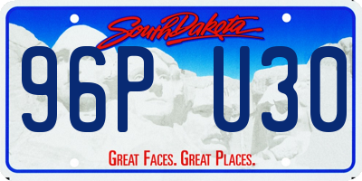 SD license plate 96PU30