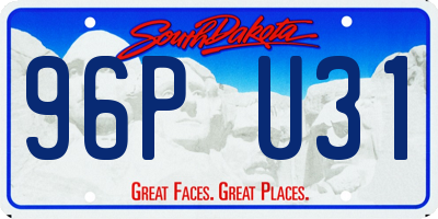 SD license plate 96PU31