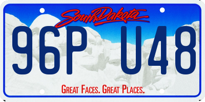 SD license plate 96PU48