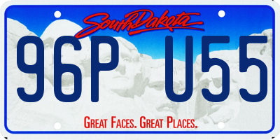 SD license plate 96PU55
