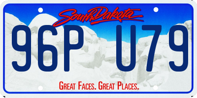 SD license plate 96PU79