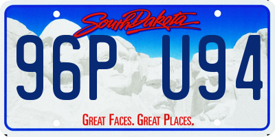 SD license plate 96PU94