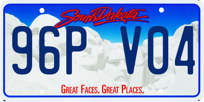 SD license plate 96PV04