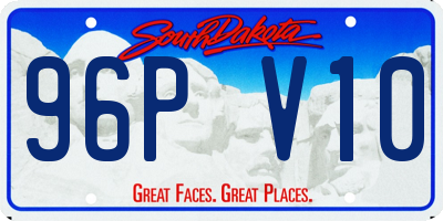 SD license plate 96PV10