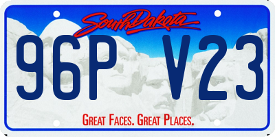 SD license plate 96PV23