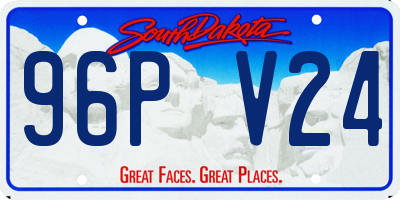 SD license plate 96PV24